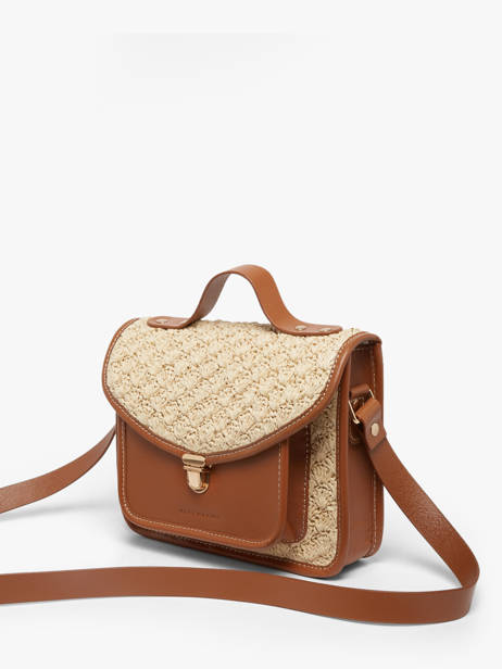 Cross Body Tas Raphia Paul marius Beige raphia GEORGRAP ander zicht 1