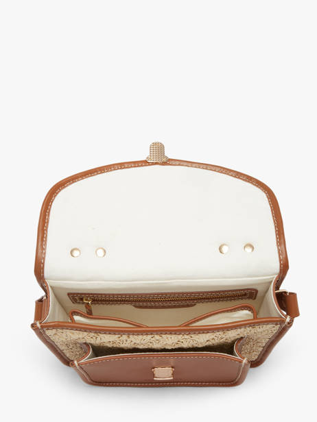 Cross Body Tas Raphia Paul marius Beige raphia GEORGRAP ander zicht 2