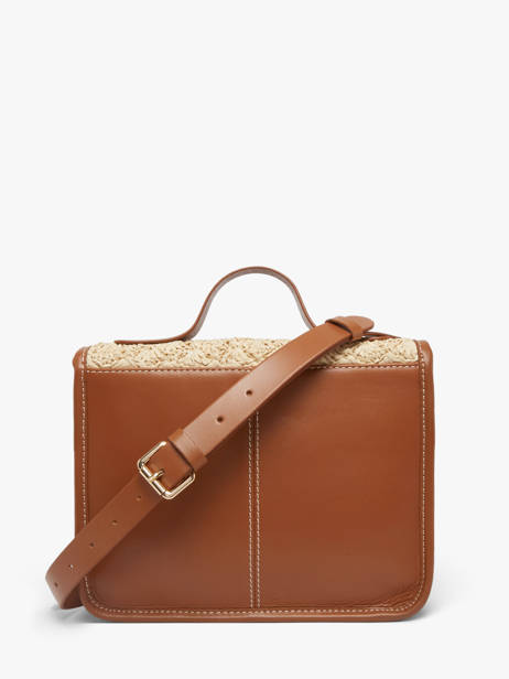 Cross Body Tas Raphia Paul marius Beige raphia GEORGRAP ander zicht 3