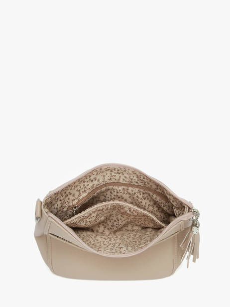 Cross Body Tas Grained Miniprix Beige grained F8575 ander zicht 2