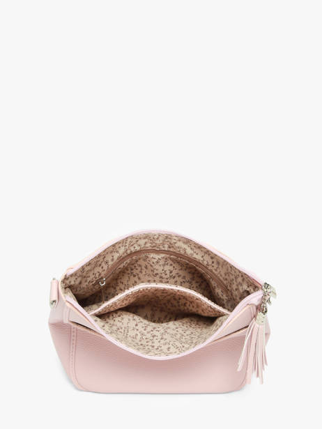 Cross Body Tas Grained Miniprix Roze grained F8575 ander zicht 2
