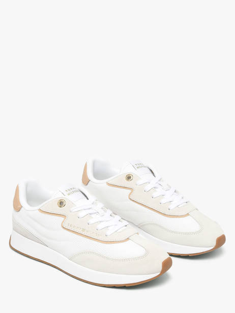 Sneakers Uit Leder Tommy hilfiger Wit women 94100F6 ander zicht 1