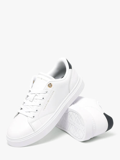 Sneakers Uit Leder Tommy hilfiger Wit women 91050K6 ander zicht 2