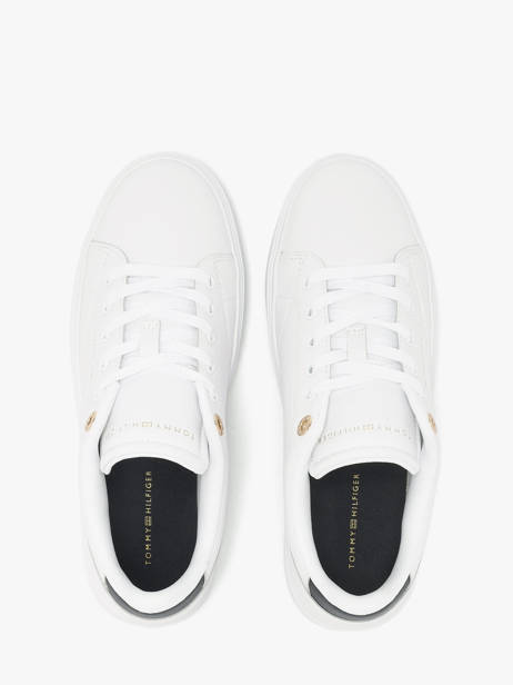 Sneakers Uit Leder Tommy hilfiger Wit women 91050K6 ander zicht 3