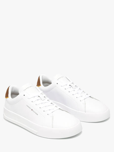 Sneakers Uit Leder Tommy hilfiger Wit men 536702R ander zicht 1