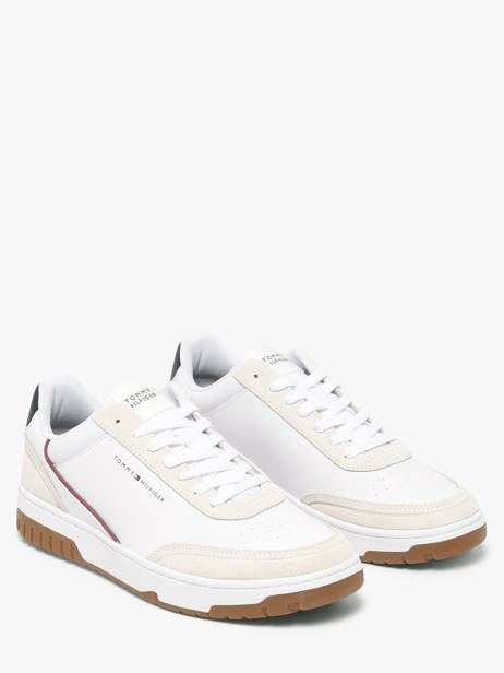 Sneakers Uit Leder Tommy hilfiger Wit men 58810GZ ander zicht 1