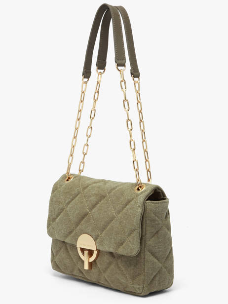 Cross Body Tas Moon Linnen Vanessa bruno Groen moon 70V40329 ander zicht 2