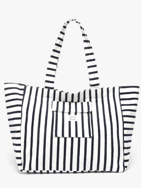 Schoudertas Beach Katoen Marco Blauw beach S1285