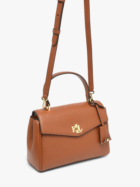 Cross Body Tas Farrah Lauren ralph lauren Bruin farrah 31P15611 ander zicht 1