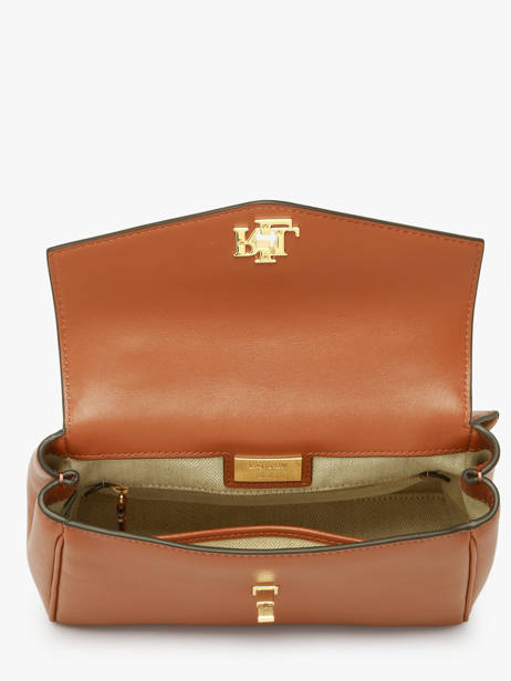Cross Body Tas Farrah Lauren ralph lauren Bruin farrah 31P15611 ander zicht 2