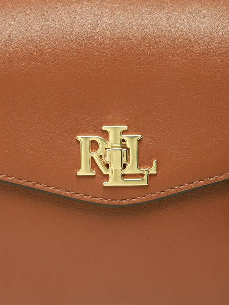Cross Body Tas Farrah Lauren ralph lauren Bruin farrah 31P15611 ander zicht 4