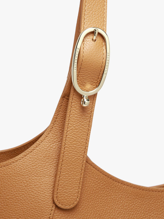 Longchamp Le foulonné Schoudertas Bruin