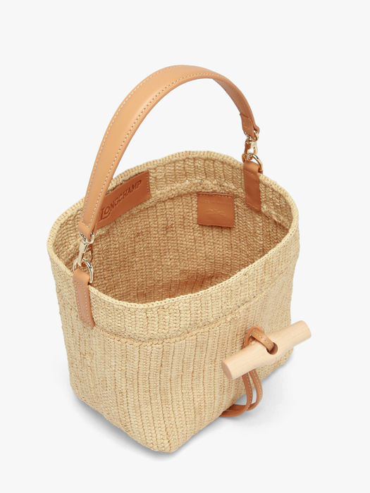 Longchamp Le roseau raphia Cross bodytas Beige