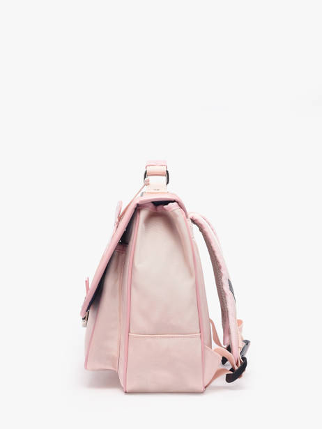 Boekentas 1 Compartiment Caramel et cie Roze boheme FI ander zicht 2