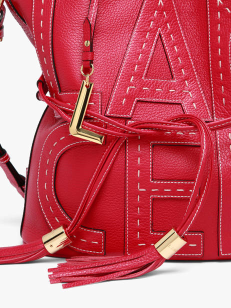 Handtas 150 Ans Lancel Rood 150 ans A14097 ander zicht 2
