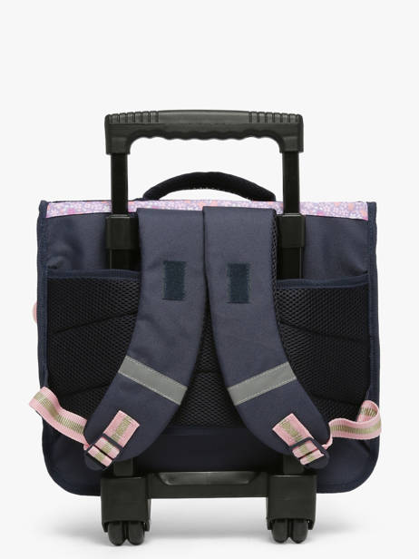 Rugzak Op Wieltjes 2 Compartimenten Milky kiss Violet blossoming beauty 1472 ander zicht 4