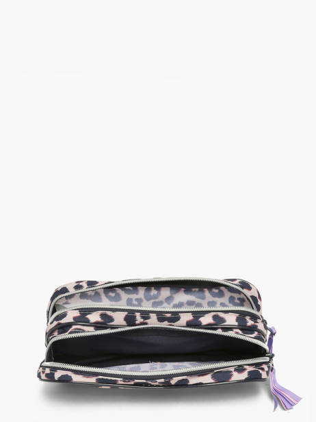 Pennenzak 2 Compartimenten Milky kiss Beige leopard luxe 1363 ander zicht 1