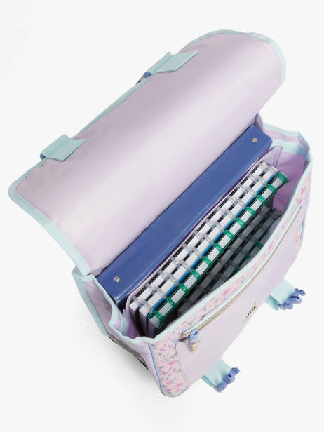 Boekentas Op Wieltjes 2 Compartimenten Lilo & stitch Violet spring smiles 1729 ander zicht 3