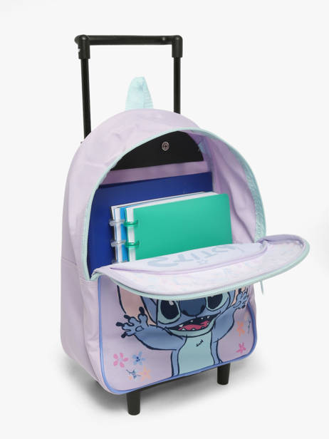 Rugzak Op Wieltjes 1 Compartiment Lilo & stitch Violet spring smiles 2105 ander zicht 3