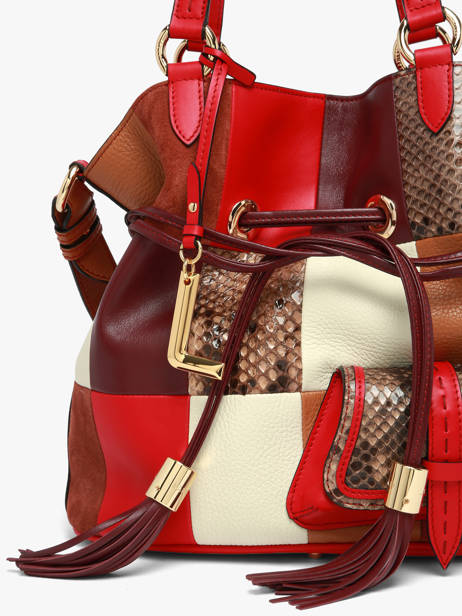 Handtas 150 Ans Lancel Rood 150 ans A14104 ander zicht 3