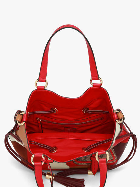 Handtas 150 Ans Lancel Rood 150 ans A14104 ander zicht 4