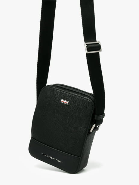 Cross Body Tas Tommy hilfiger Zwart central AM14433 ander zicht 1