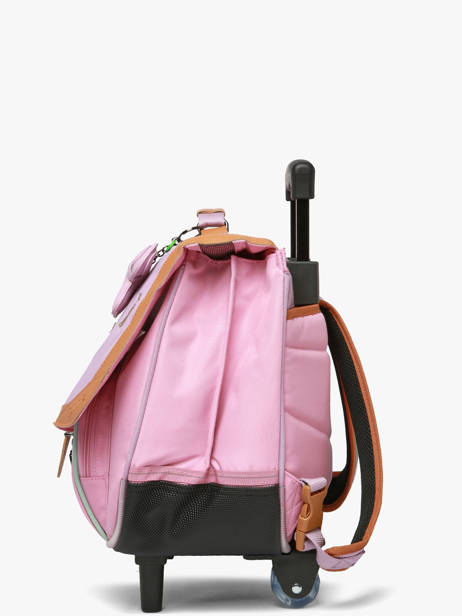 Boekentas Op Wieltjes 2 Compartimenten Tann's Violet les fantaisies f 42195 ander zicht 2