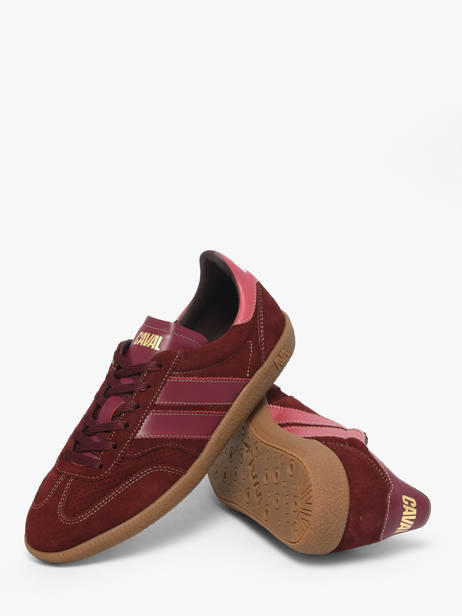 Sneakers Uit Leder Caval Rood women BAPULS2A ander zicht 2