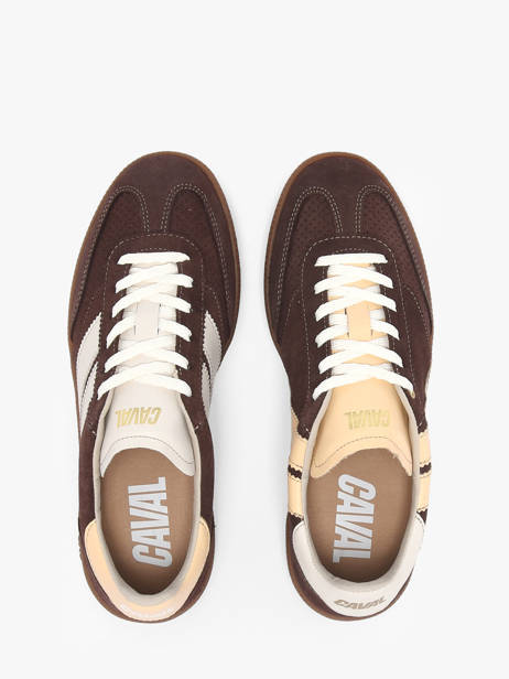 Sneakers Uit Leder Caval Bruin women BAPULS1P ander zicht 3