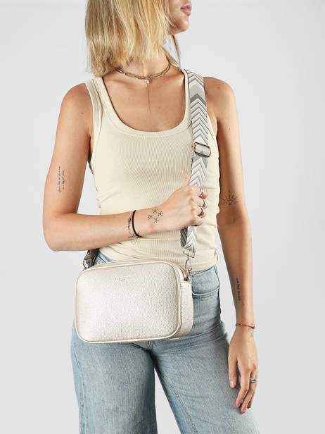 Cross Body Tas Grained Miniprix Goud grained F6967OR ander zicht 1