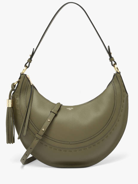 Schoudertas Hoboheme Leder Lancel Groen hoboheme A14217