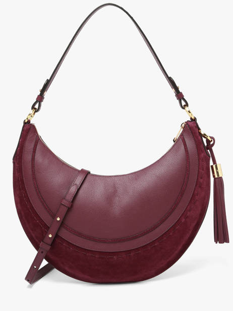 Schoudertas Hoboheme Lancel Violet hoboheme A14219 ander zicht 4