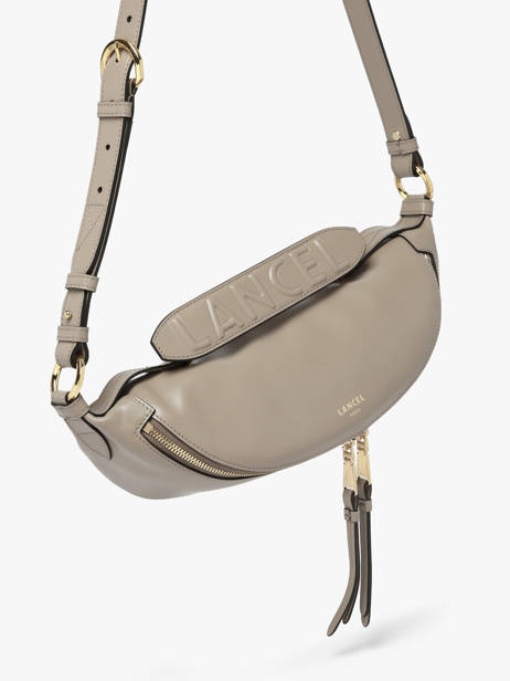 Cross Body Tas S Origami Leder Lancel Grijs origami A12527 ander zicht 2