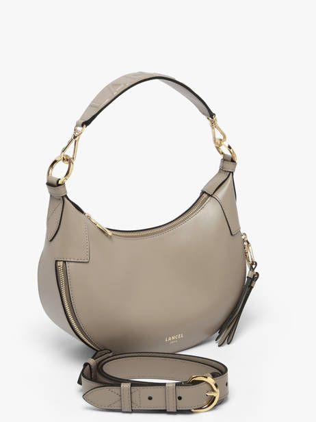 Cross Body Tas Origami Leder Lancel Grijs origami A13313 ander zicht 1