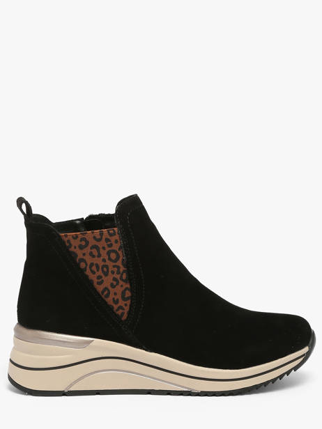 Sneakers Met Platformzool Uit Leder Remonte Zwart women 5