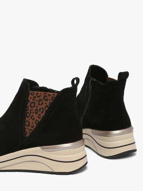 Sneakers Met Platformzool Uit Leder Remonte Zwart women 5 ander zicht 2