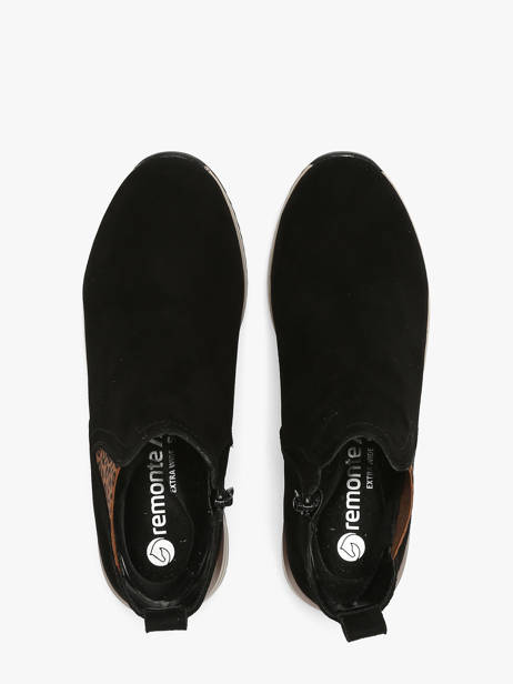 Sneakers Met Platformzool Uit Leder Remonte Zwart women 5 ander zicht 3