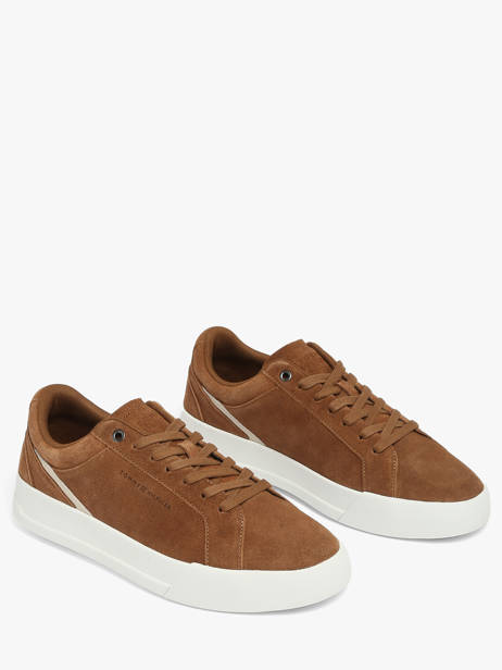 Sneakers Uit Leder Tommy hilfiger Bruin men 5880GVQ ander zicht 1