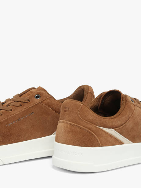 Sneakers Uit Leder Tommy hilfiger Bruin men 5880GVQ ander zicht 2