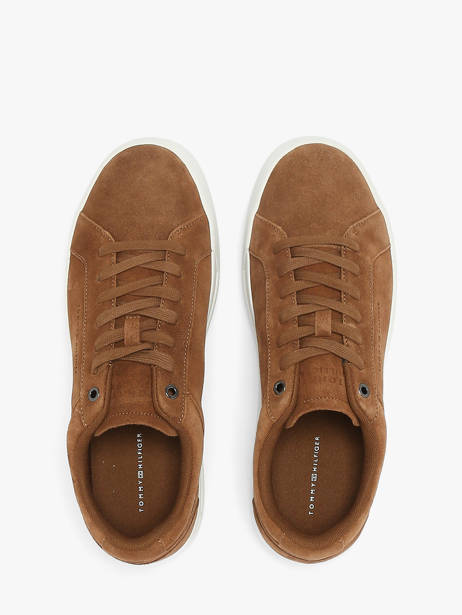 Sneakers Uit Leder Tommy hilfiger Bruin men 5880GVQ ander zicht 3