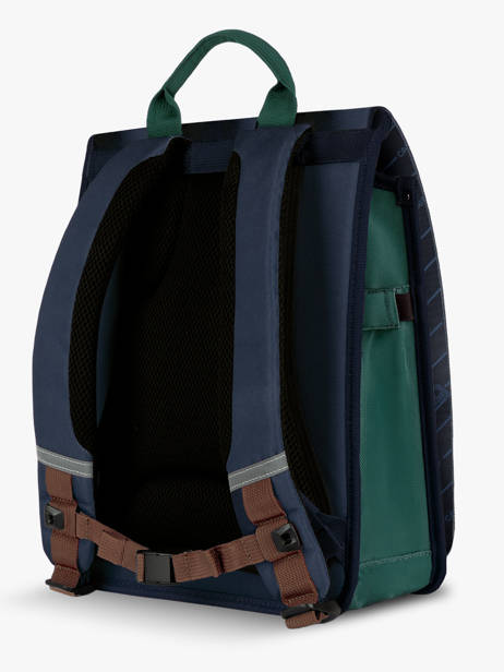 Rugzak 2 Compartimenten Cabaia Blauw school L ander zicht 5