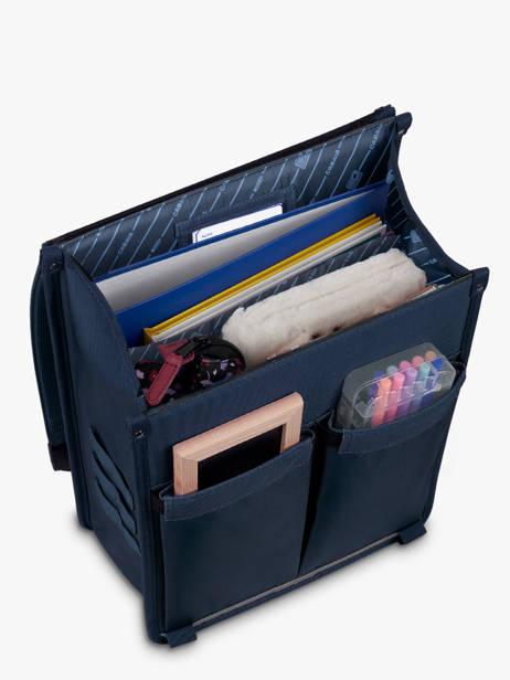 Rugzak 2 Compartimenten Cabaia Violet school L ander zicht 4