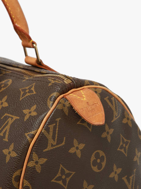 Handtassen Second Life Louis vuitton Bruin second life VI0912 ander zicht 5