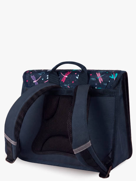 Boekentas 2 Compartimenten Cabaia Blauw school M ander zicht 5