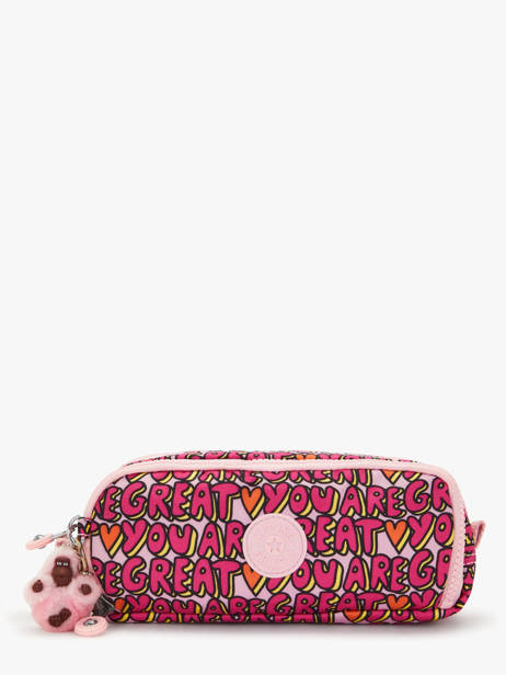 Pennenzak 3 Compartimenten Back To School Kipling Roze back to school KI3560