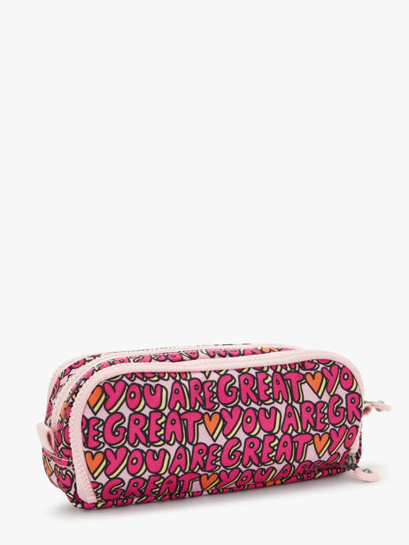 Pennenzak 3 Compartimenten Back To School Kipling Roze back to school KI3560 ander zicht 2