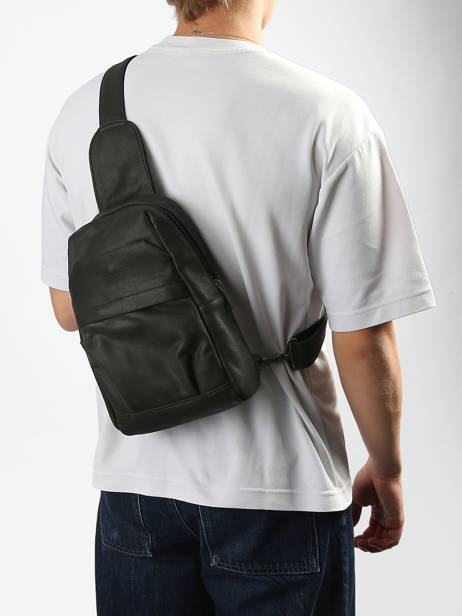 Cross Body Tas Achilles Leder Arthur & aston Zwart achille 2 ander zicht 1