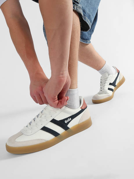 Sneakers Uit Leder Gola Wit men CMB744WU ander zicht 1