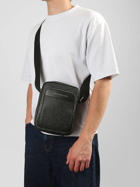 Handtas Th Daily Tommy hilfiger Zwart th daily AW18415 ander zicht 1
