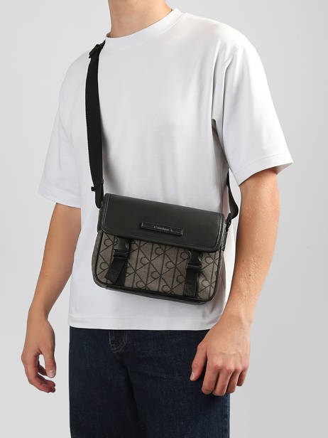 Cross Body Tas Calvin klein jeans Zwart mixed emblem 4D3451G ander zicht 1